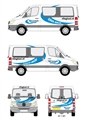 Nieuwe belettering Wagenpark Taxi Schoorl