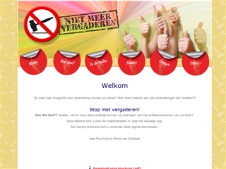 Niet meer vergaderen krijgt website