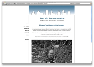 Nieuwe website voor Don de Bouwmeester