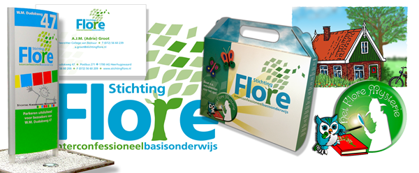 Huisstijl voor Stichting
Flore uit Heerhugowaard