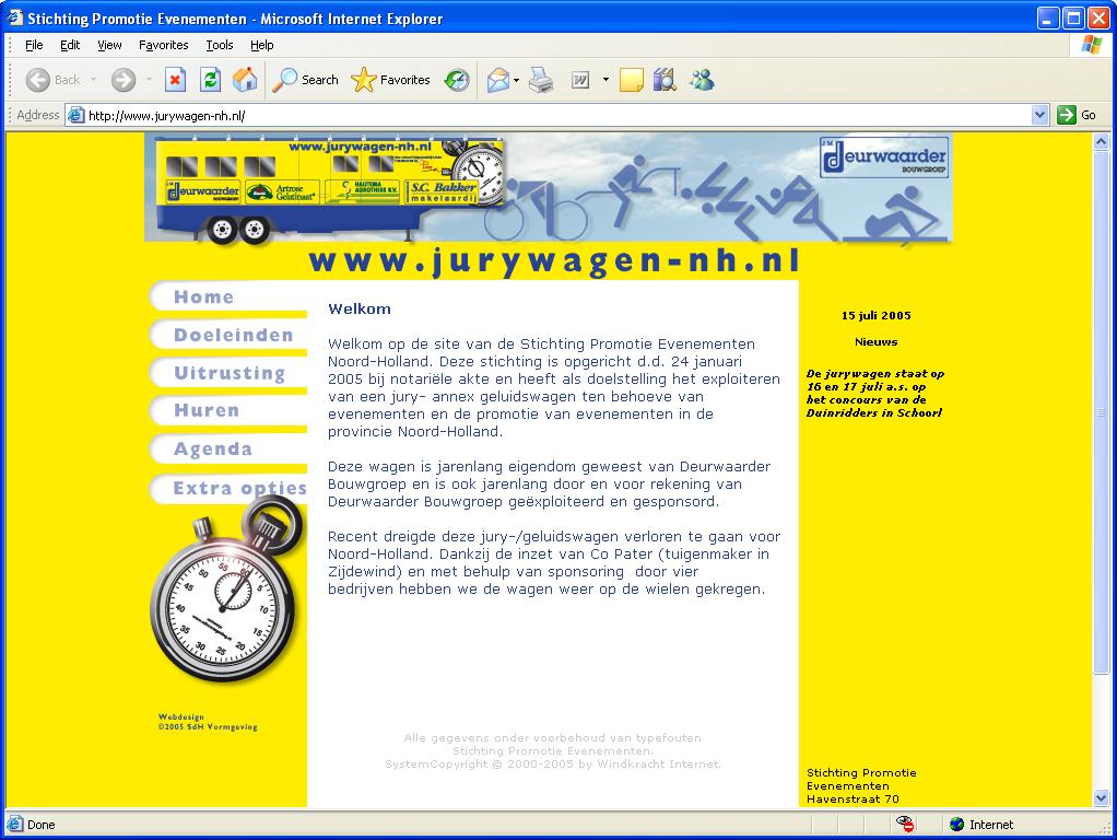 SdH Vormgeving maakt Standaardsite® Lite voor Stichting Promotie Evenementen