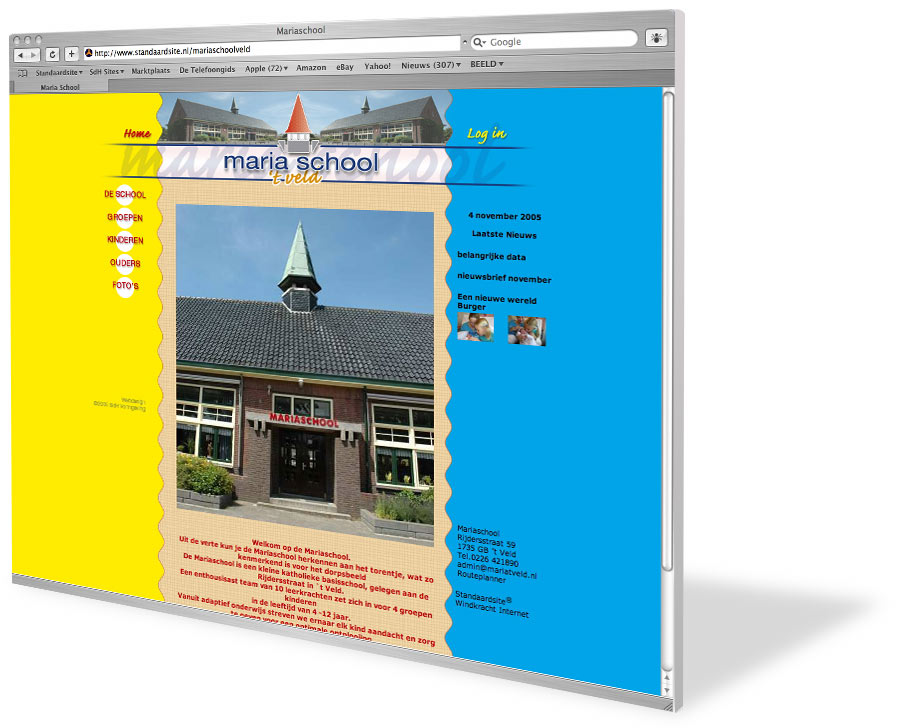 Website voor Mariaschool ’t Veld